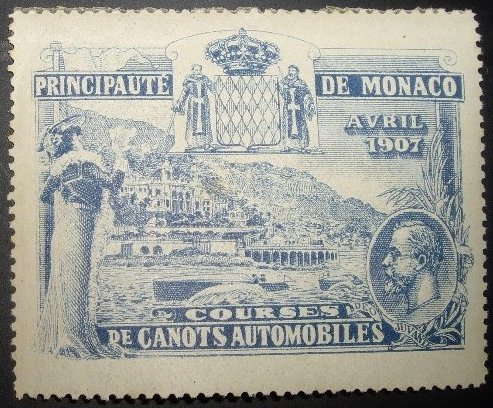 Vignette Monaco 1907 Course aux Canots Tir aux Pigeons